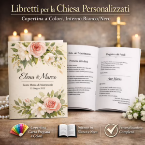 libretti chiesa personalizzati stampa
